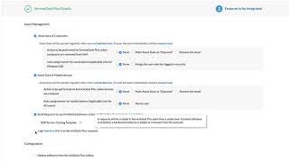 Endpoint central ServiceDesk Plus integration