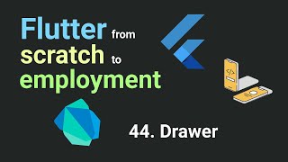 Famous Free Flutter Course: From Scratch to Employment - Lesson 44. Drawer | Flutter Tutorial Net Worth