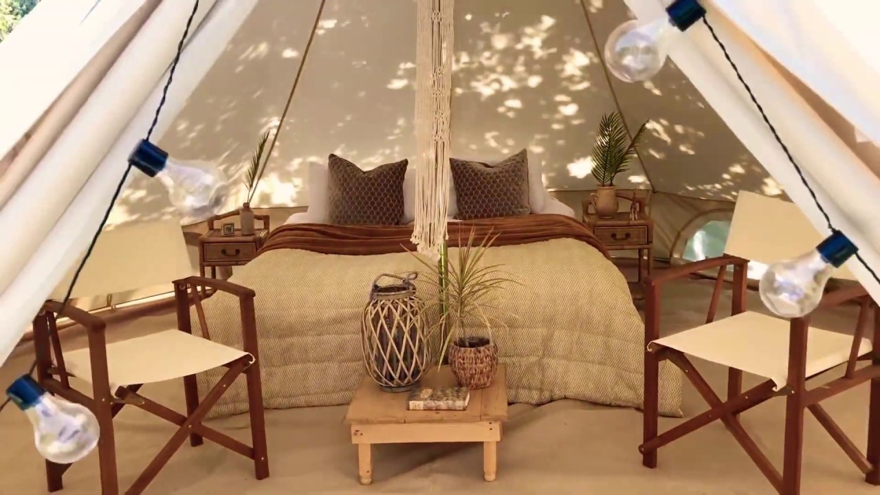 Luxury bell tent hire YouTube