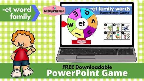 PowerPoint Game | -et Word Family | CVC Reading Practice