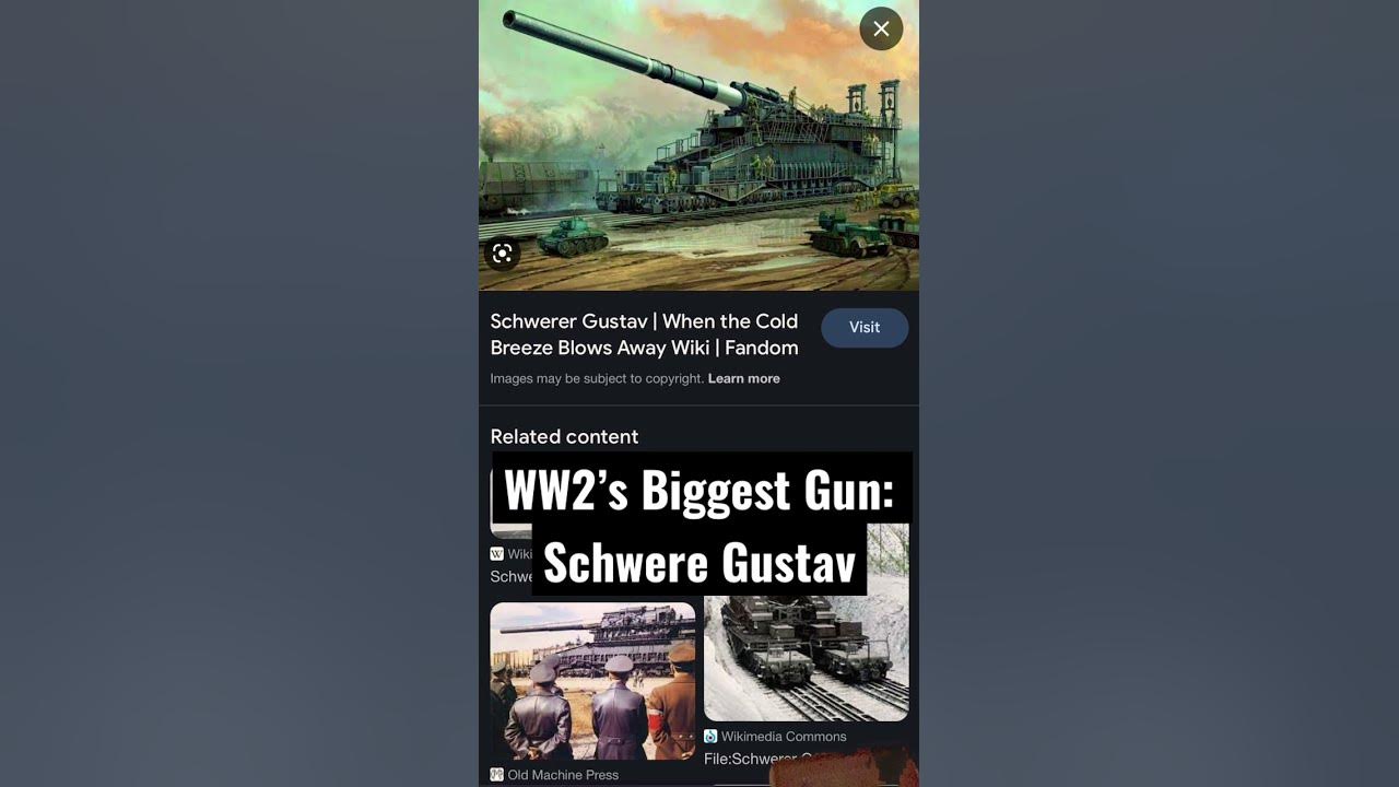 WW2's Biggest Gun: Schwere Gustav #shorts #history #ww2 #military