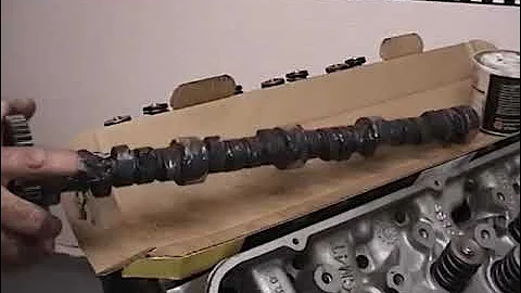 How to install camshaft timing gear drive on 454 BBC chevy engine part #2 of 4.