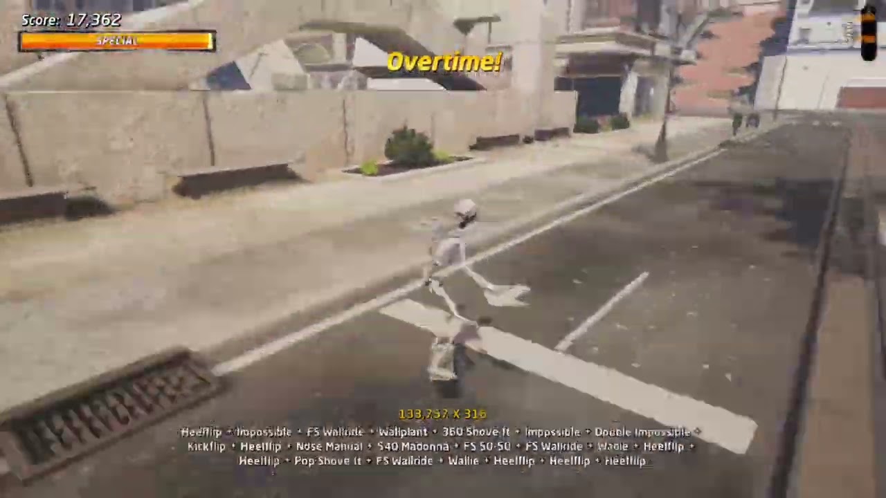 Streets (No Special) 102 Million Combo in thps 1+2