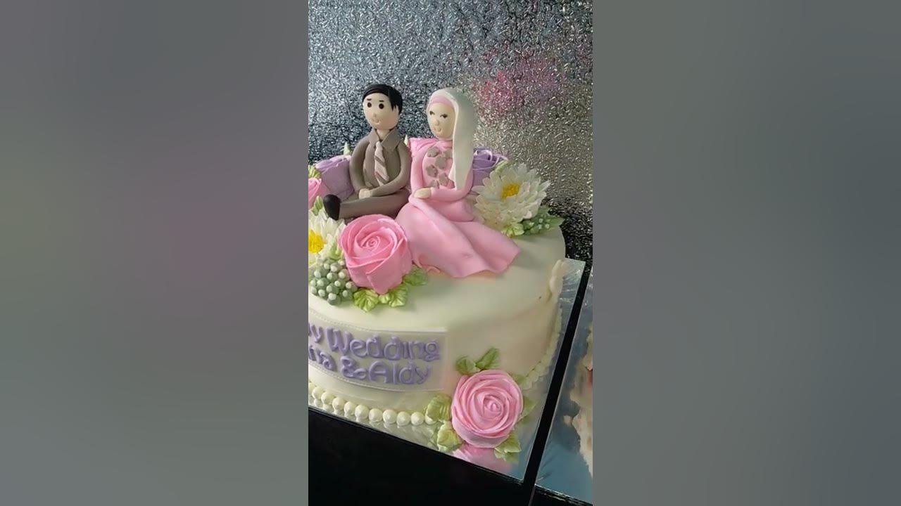 Kue Romantis untuk pernikahan#weddingcake