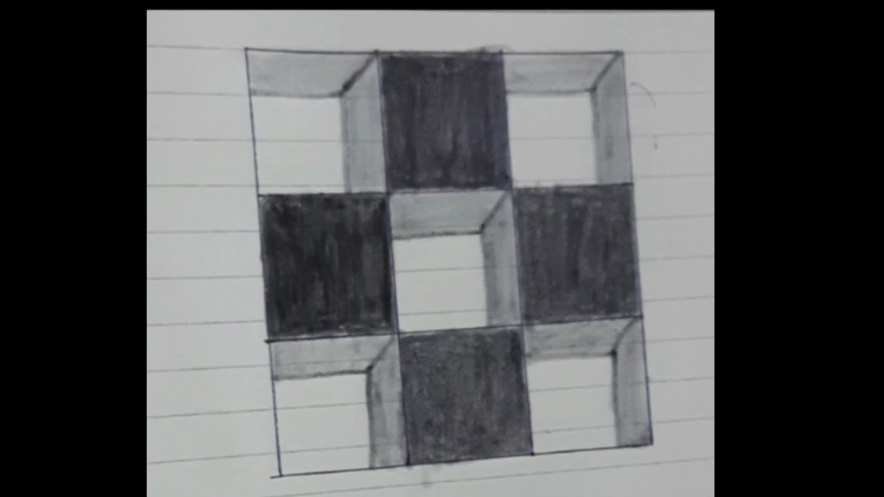 trick to draw 3d art। creative drawing ideas 