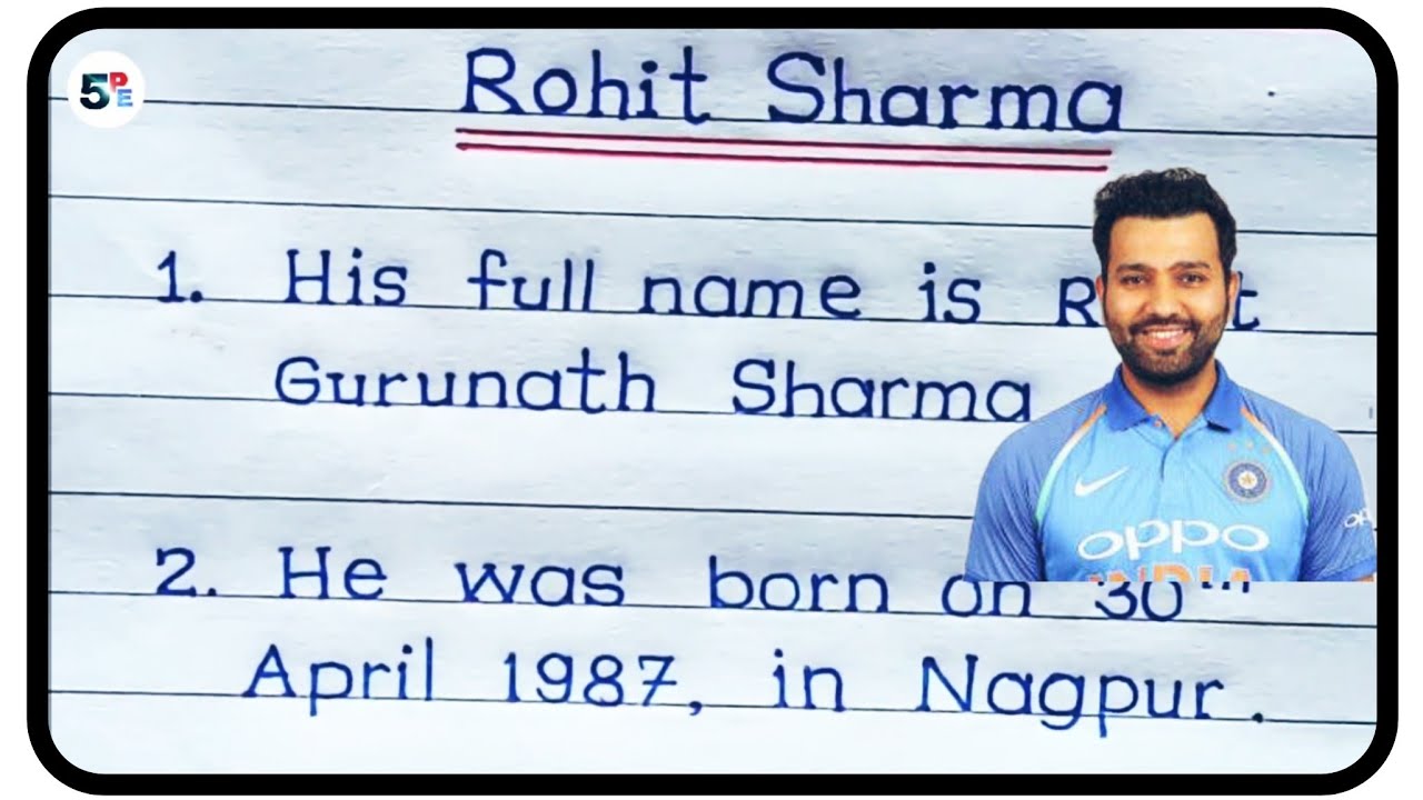Share more than 211 rohit sharma biographical sketch super hot