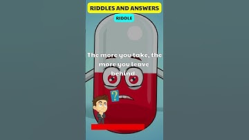 The more you take, the more you leave behind 🤔 Solve Riddle? #shorts #riddletime