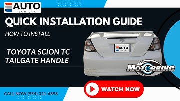 How to Install a Toyota Scion tC Tailgate Handle