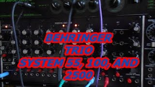 BEHRINGER TRIO SYSTEM 55,  100, AND 2500