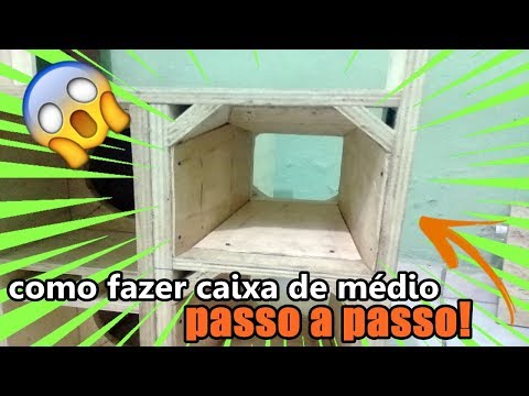 como fazer caixa de médio para mini paredão