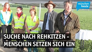 Suche nach Rehkitzen - Landesanstalt für Landwirtschaft und Vereine setzen sich ein