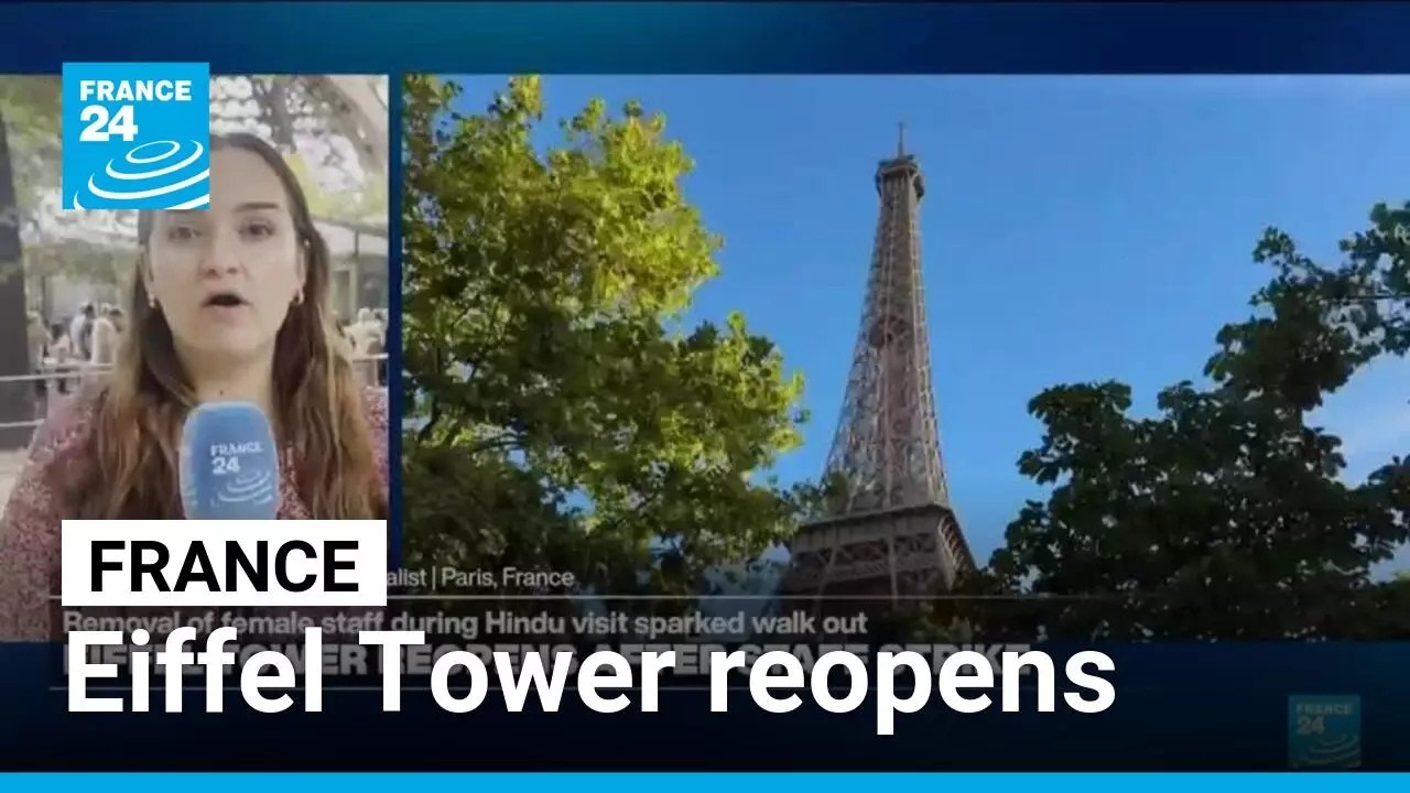 Eiffel Tower reopens after row over removing women staff • FRANCE 24 English