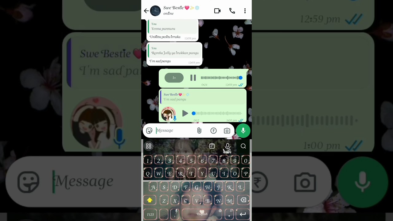 Besties Whatsapp Chat Tamil💖 Emotional conversation forever🤗 watch till end💕don't miss it friends💓
