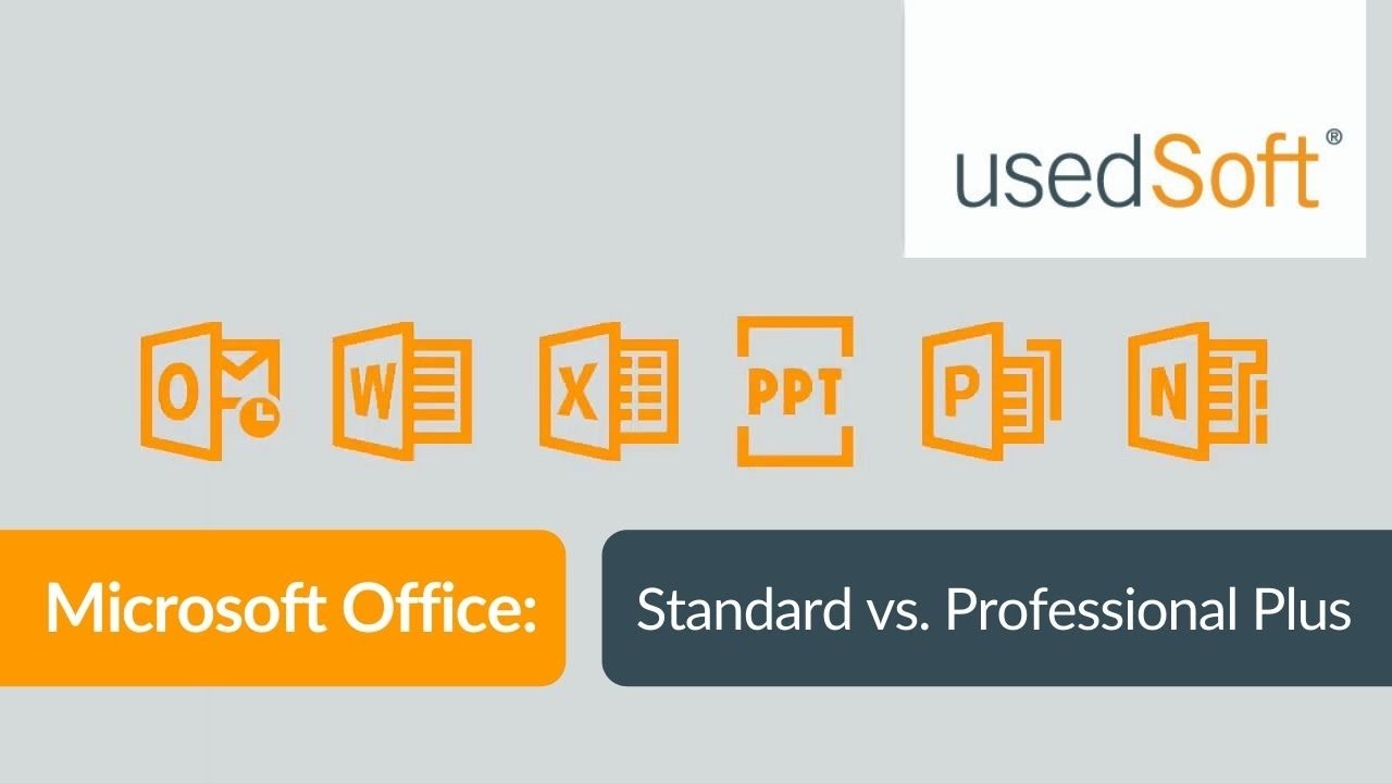 Microsoft Office comparison: Standard or Professional Plus? (with  subtitles) - YouTube