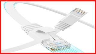 Cat 6 Flat Ethernet Cable 100 FT – High-Speed 10Gbps Network Solution