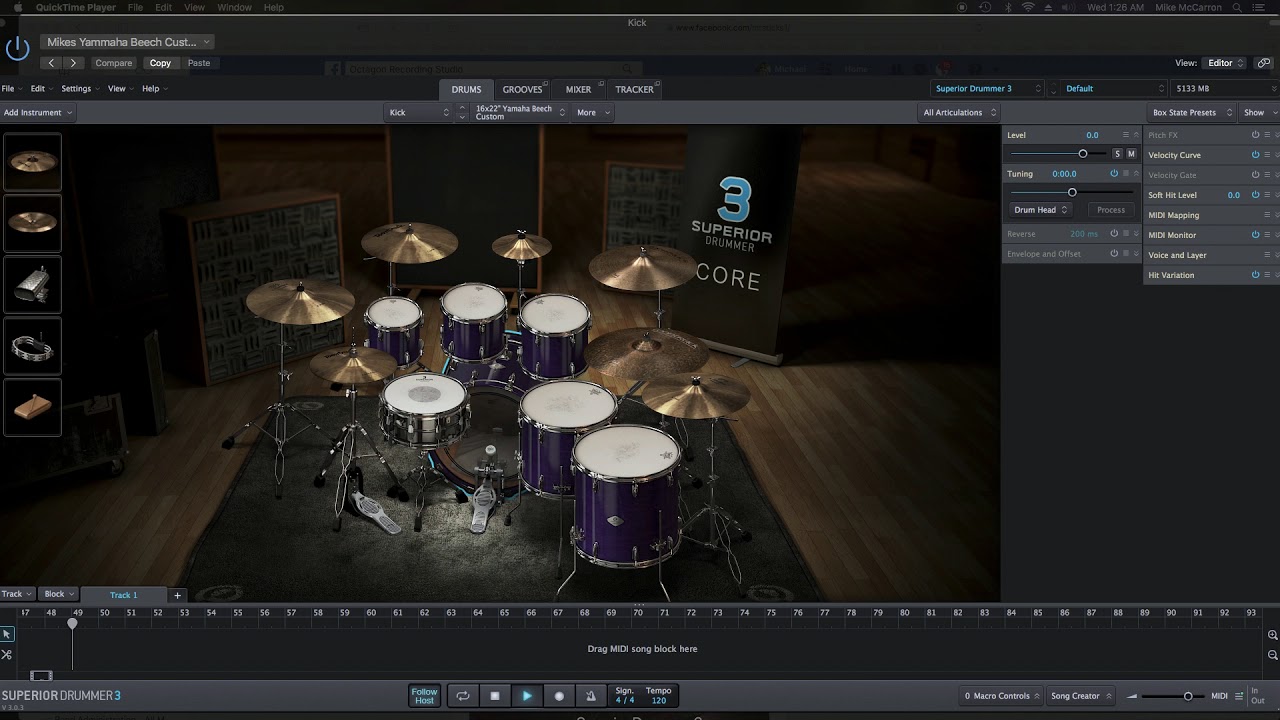 Electric Eye Drum Coverwith Superior Drummer 3 YouTube
