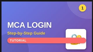 How to Login to MCA Portal Easily | Beginner Friendly Guide