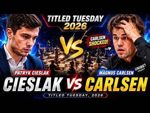 ♟️ Patryk Cieslak Vs Magnus Carlsen  | Titled Tuesday,2026. 💯 