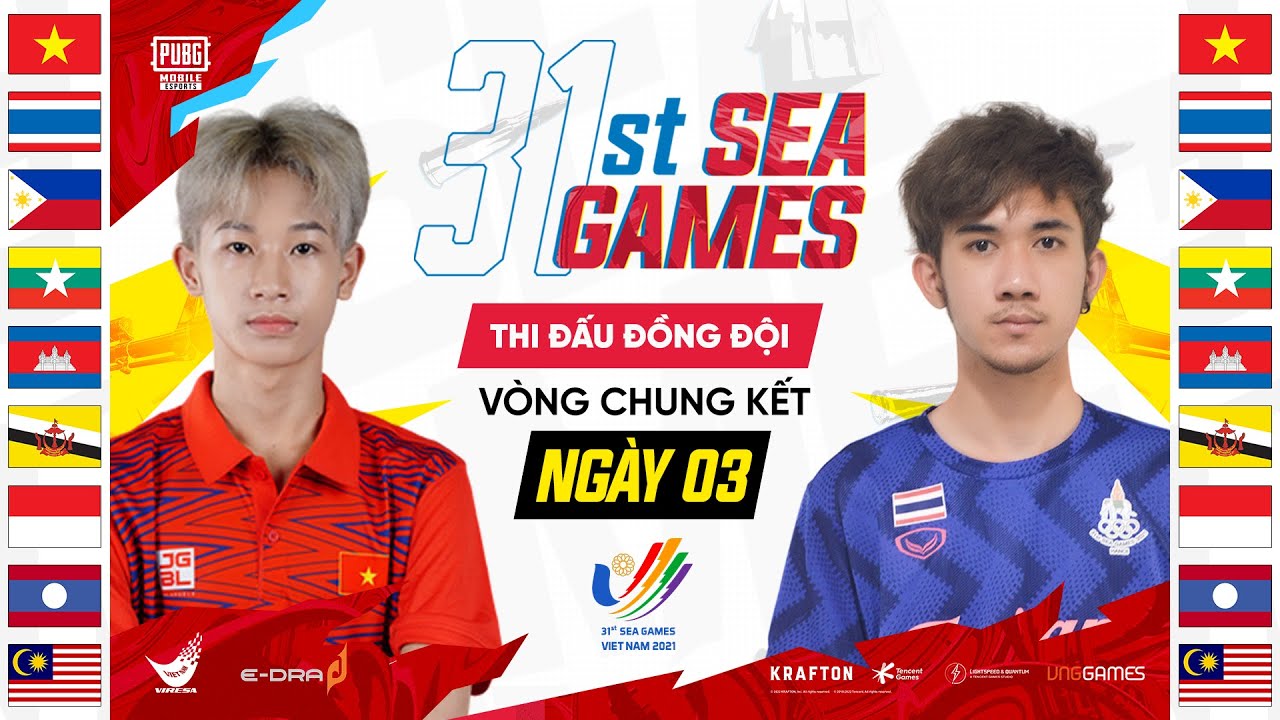 RE-LIVE | eSport SEA GAMES 31 – PUBG Mobile (Đồng đội) – Ngày thi đấu 22/5