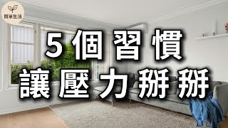 你丟掉的不是東西，是壓力！5個日常減法習慣，讓生活越過越輕鬆｜簡單生活 減法生活 斷捨離 收納整理 簡單生活 極簡主義 減壓 生活習慣 家事整理 心靈成長 一日一丟 家務管理 數位斷捨離 收納技巧