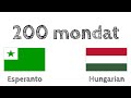 200 mondat - Eszperantó - Magyar