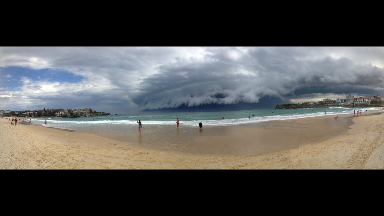 Massive Shelf Cloud Over Bondi Beach Sydney - YouTube
