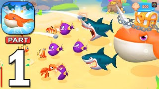 Merge Fish: Deep Sea Warfare - Gameplay Walkthrough Part 1 - Save & Merge The Fish (Android, iOS) screenshot 4