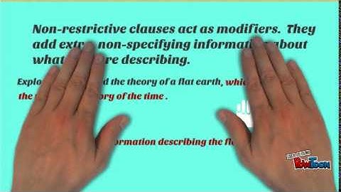 Learn about Commas with Non-restrictive Clauses