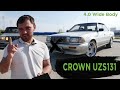 Подробный обзор Toyota Crown UZS 131 Wide Body. 1UZ-fe. Максимум комфорта! Легенда 90х.