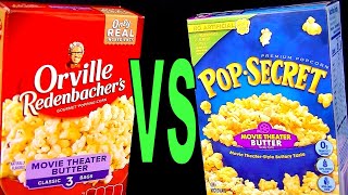 Orville Redenbacher's vs Pop Secret Movie Theater Butter Microwave Popcorn - FoodFights Food Reviews