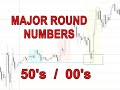 TRADING MAJOR ROUND NUMBERS 50's and 00's