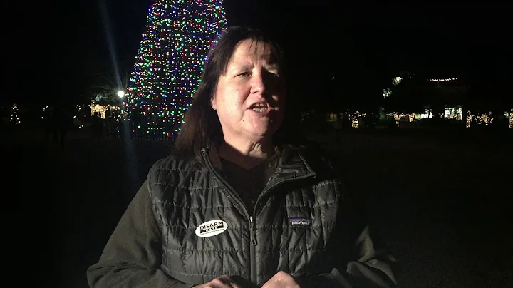 Lisa Blevins speaks at an anti-gun violence rally ...