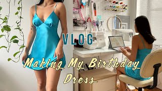 Making My Birthday Dress VLOG/ FlexiSpot Standing Desk