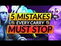 5 Things EVERY CARRY DOES WRONG in Dota 2 - Mistakes You MUST STOP - Safelane Tips and Tricks