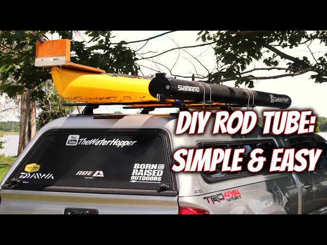 How to make Fishing Rod roof rack carrier tube (PVC), Save Money-DIY! Ford  F-250 mount 