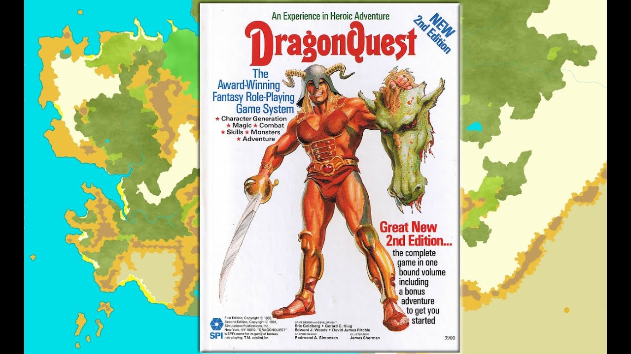 Jeu De Rôle Dragonquest De SPI - Set Complet Mais Boîte Abîmée