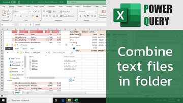 สอน Excel: การรวมไฟล์ใน folder เข้าด้วยกันด้วย Power Query (combine text files in a folder)