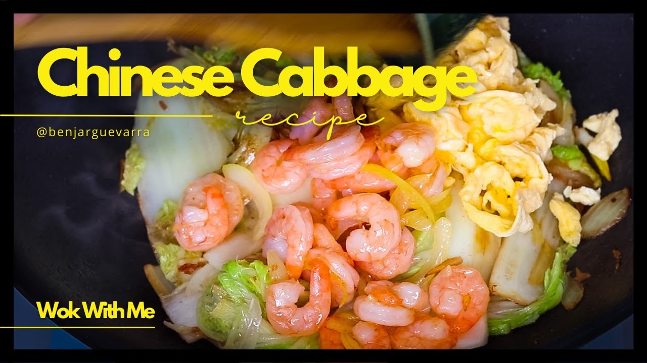 Easy CHINESE CABBAGE RECIPE with shrimps you have to try Napa Cabbage 😋 YouTube