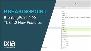 BreakingPoint 9.00 - TLS 1.2 New Features
