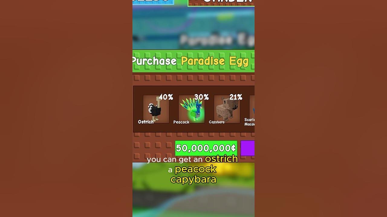 New Mythical Paradise Egg in Grow a Garden #growagarden #roblox