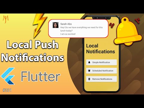 Flutter Tutorial - Local Push Notifications 1/2 [2021] Android & iOS