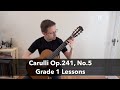 レッスン アンダンティーノ Op 241 No 5 By Carulli グレード 1 クラシック ギター