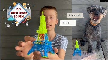 Eiffel tower 3d pen art project #diy