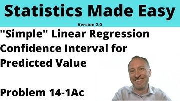 Statistics Module 14 V2 - Simple Linear Regression, Problem 14-1Ac
