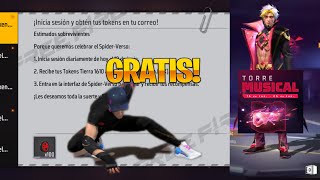 GARENA REGALA 100 TOKENS  EN TU CORREO  RECLAMA EMOTE  GRATIS LLEGAN PUÑOS  DE DUELO TORRE MUSICAL