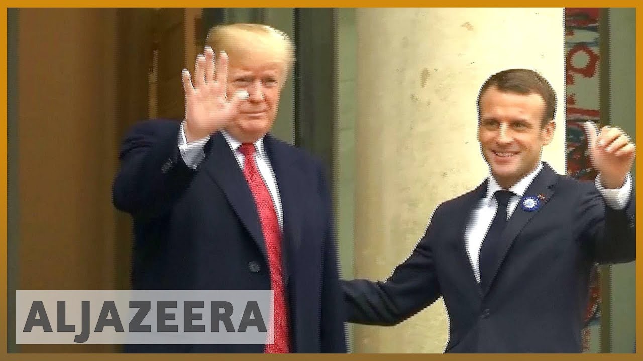 🇫🇷🇺🇸 ماكرون وترامب يُظهران وحدتهما بعد الخلاف حول الأمن الأوروبي | الجزيرة الإنجليزية