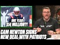 Pat McAfee Reacts To Cam Newton Re-Signing With The Patriots