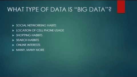 BIG DATA PRESENTATION