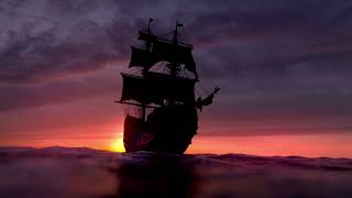 Pirate Folk Music of the Lost Seas  Relaxing Waves Ambience