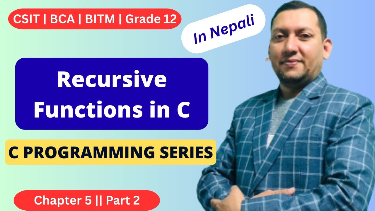 recursion example in c programming tutorial in... C Programming Recursion Tutorial | Factorial, Fibonacci & Practice ...